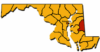 caroline county map