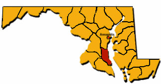 calvert county map