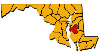 Talbot County map