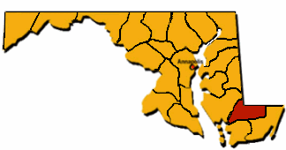 Wicomico county map